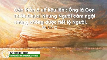 Suy Niệm Lời Chúa, Thứ Năm Tuần II Mùa Thường Niên (23/01/2025)