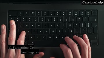 Editing and Proofreading Your Capstone Project