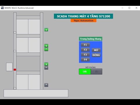 Hướng dẫn lập trình thang máy 4 tầng trên tia portal và PLC S71200
