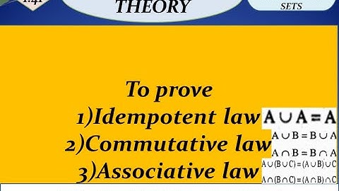 L#1.41|LAWS ON SETS|Theory of Group by Abdul Majeed (Urdu/Hindi)|MER