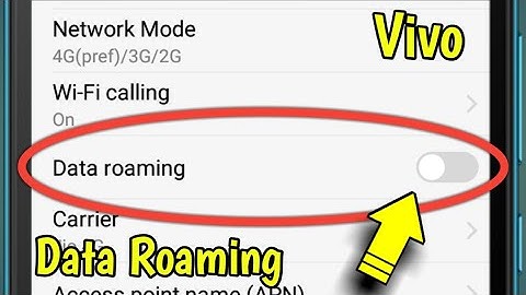 Vivo Me Data Roaming Kaise Kare | How To Enable Data Roaming In Vivo Phone