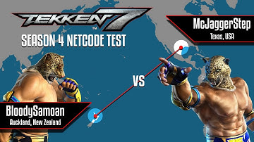 Tekken 7 Season 4 PC Netcode test - NZ to USA Ft10