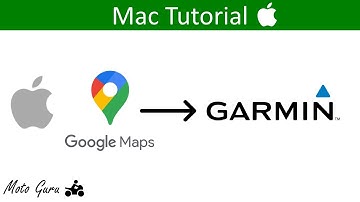 Navigeer een Google Maps-route op een Garmin-apparaat voor Mac