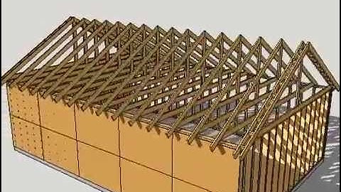 3D Sketchup Animation of Wood Framing