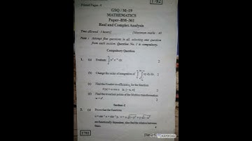 Real and Complex Analysis (kuk old paper)