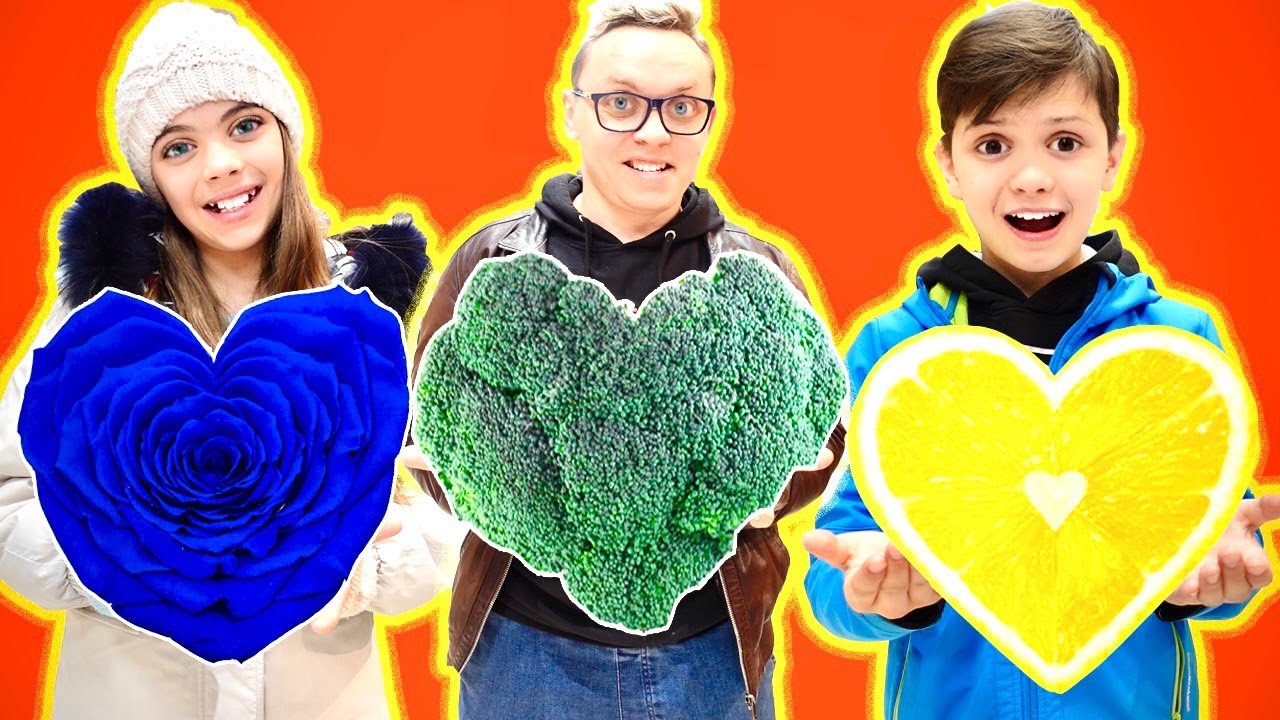 ⁣🛒CUMPAR TOT in💚FORMA de INIMA💜Valentine's Day❤️CHALLENGE💙
