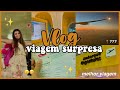 vlog de viagem (surpresa) ✨ avião + aeroporto ✨