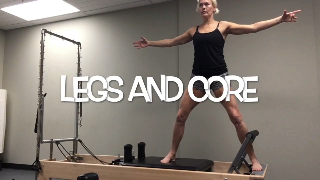 Pilates Reformer balance legs and abs YouTube