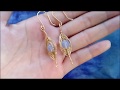 5 Moon eye earing Wire rapping jewelry