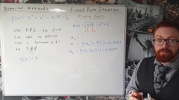 Numerical Methods - Fixed Point Iteration - Finding Roots of f(x) = 0