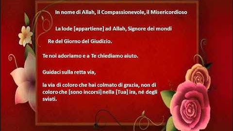 سورة الفاتحة بصوت الشيخ مشاري راشد..اللغة الإيطالية  Italiano » Sorah Al-Fatihah