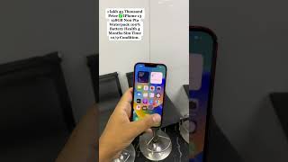 1 Lakh 45 Thousand Price Iphone 13 128Gb Non Pta Waterpack 100% Battery Health 4 Months Sim Time