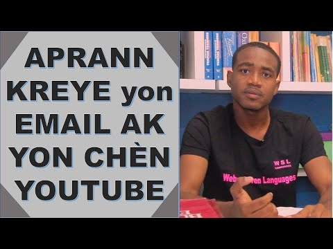 Kou pòtigè gratis #54(Aprann Kreye yon Email ak yon Chèn youtube)