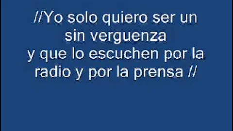 DC RETO SIN VERGUENZA EN LETRA