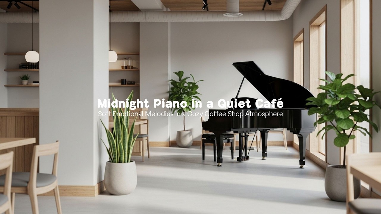 Aesthetic Café Piano Jazz with Lyrics ☕ Smooth Evening Vibes for Relaxing, Studying & Cozy Moments