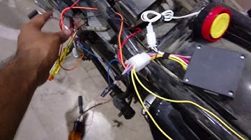 installing Security Alarm system in bike Part 3