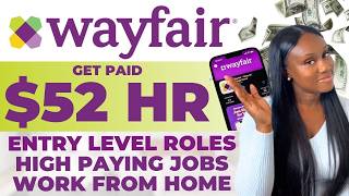 Earn $8,320/MONTH | WAYFAIR WORK FROM HOME | ENTRY LEVEL REMOTE JOBS