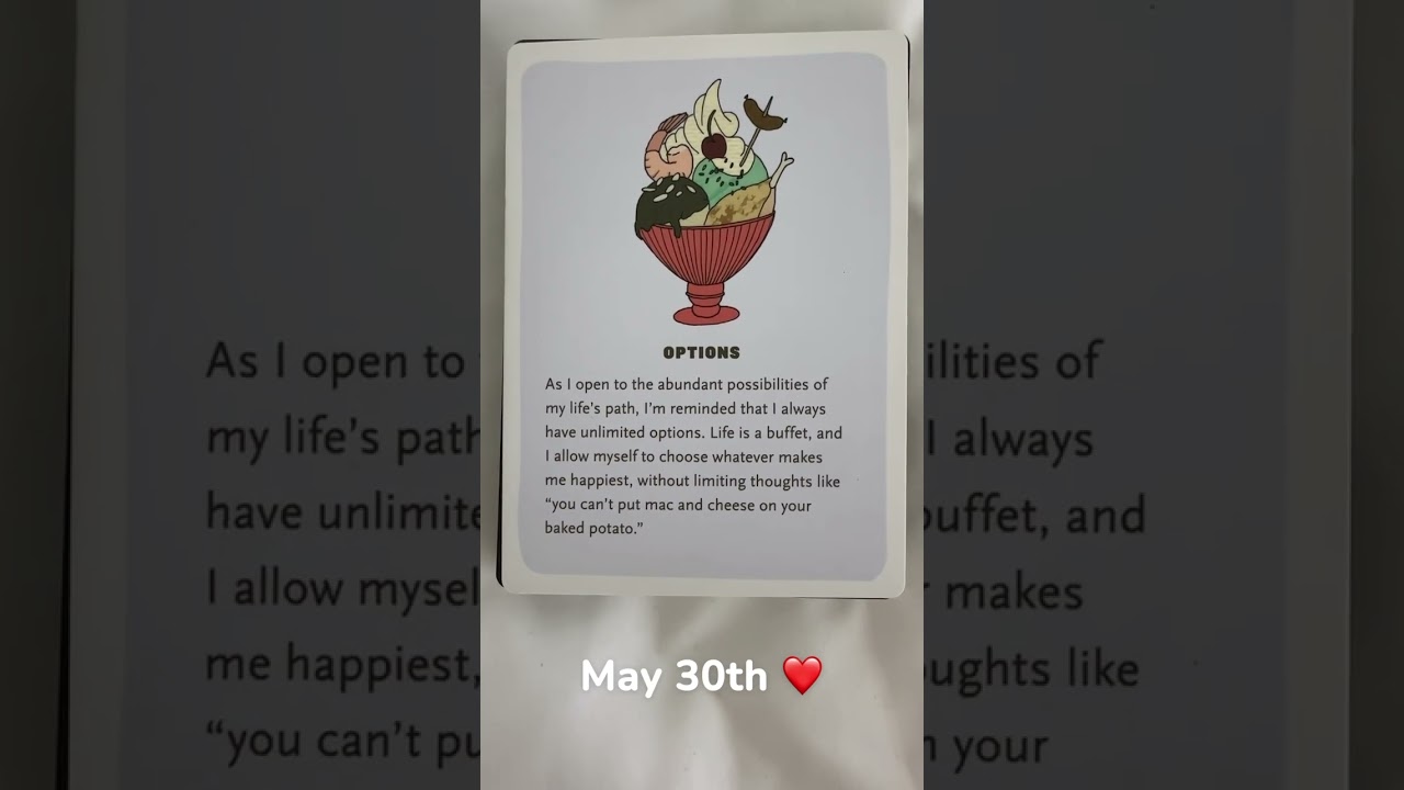 5/30/25 card: options