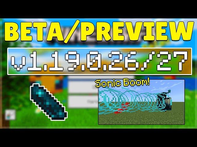 MCBEDROCK on X: MINECRAFT POCKET EDITION/BEDROCK 1.19.60.26 BETA & PREVIEW  CHANGELOG: -  #McBedrock #MCPE #Beta #Preview   / X