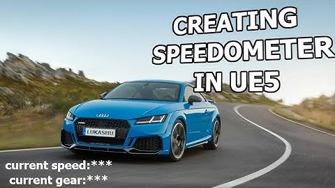 How To Make Speedometer UI for your game - Unreal Engine 5 Quick and Simple