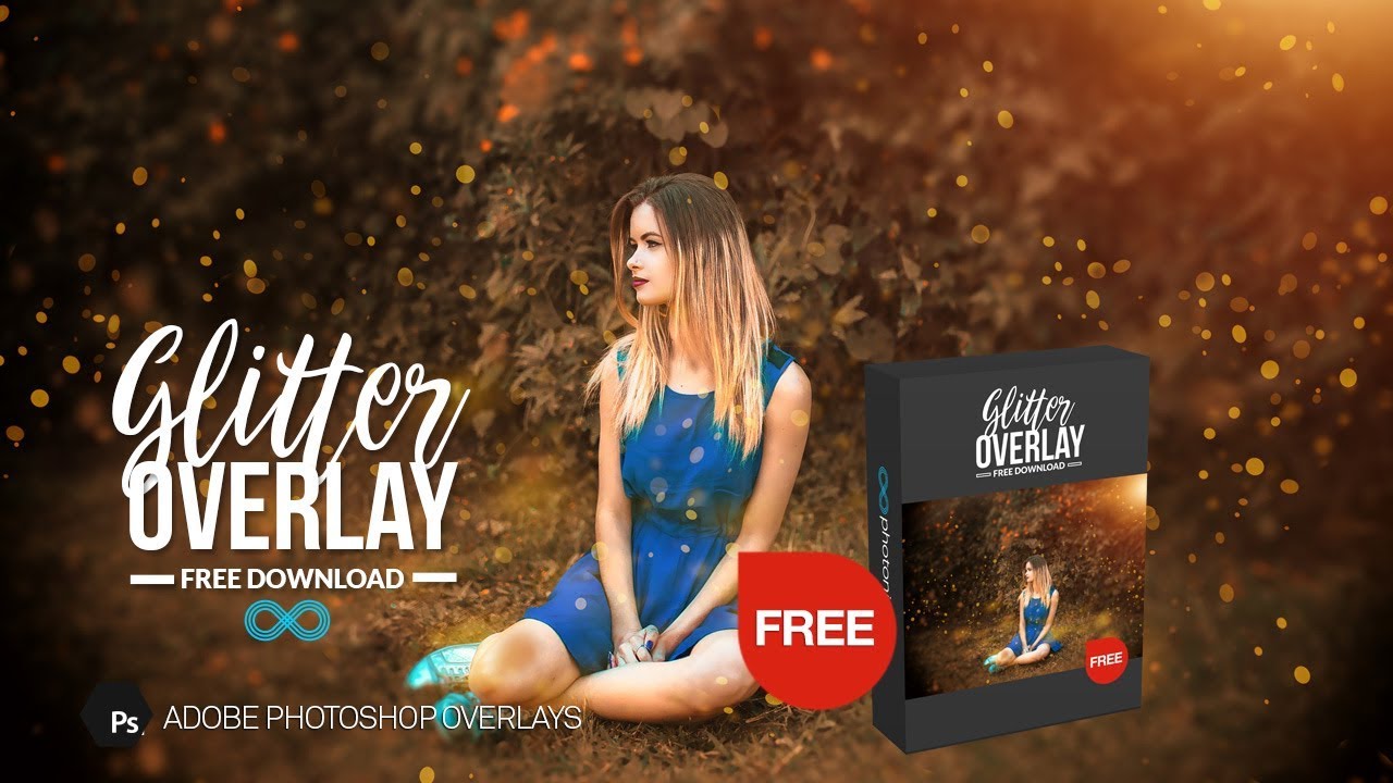 Download Free Golden Glitter Photoshop Overlay From Photonify