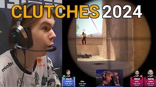 TOP 20 INSANE CS2 PRO CLUTCHES 2024🤯 (CS2 Highlights)