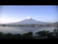 河口湖ライブカメラ タイムラプス映像（2026年5月19日） 提供：UTYテレビ山梨