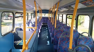 Bus Interior Upstairs Tour Metroline Wright Gemini 3 VWH2348 LK67CXE Route 114 Ruislip to Mill Hill
