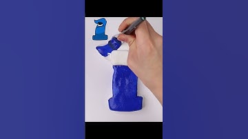 number lore 1 clay making cracking ASMR #shorts