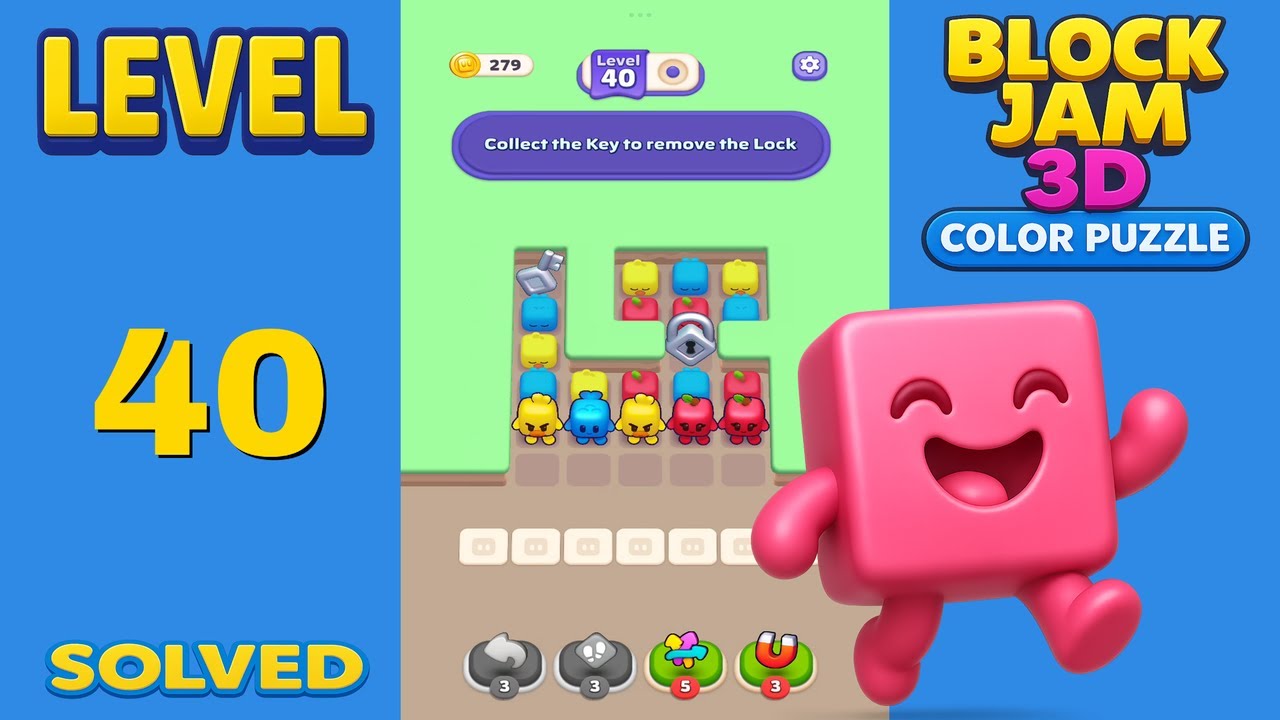 Block Jam 3D: Color Puzzle – Level 40