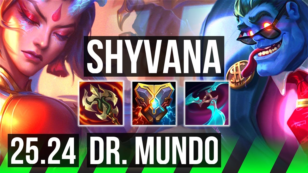 SHYVANA vs DR. MUNDO (JGL) | 43K damage | EUW Grandmaster | 25.24