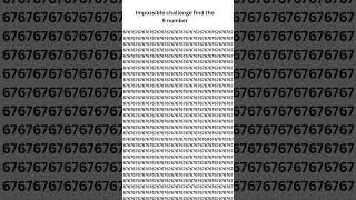 most impossible challenge find the 9 number