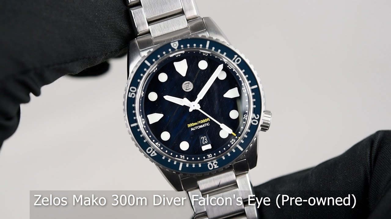 Zelos Mako 300m Diver Falcon's Eye (Pre-owned) - SeriousWatches.com