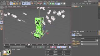 Cinema 4D - How to Make A Creeper Explode Part 2