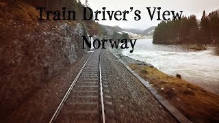 TRAIN DRIVER'S VIEW: Local Service run with rain and floods