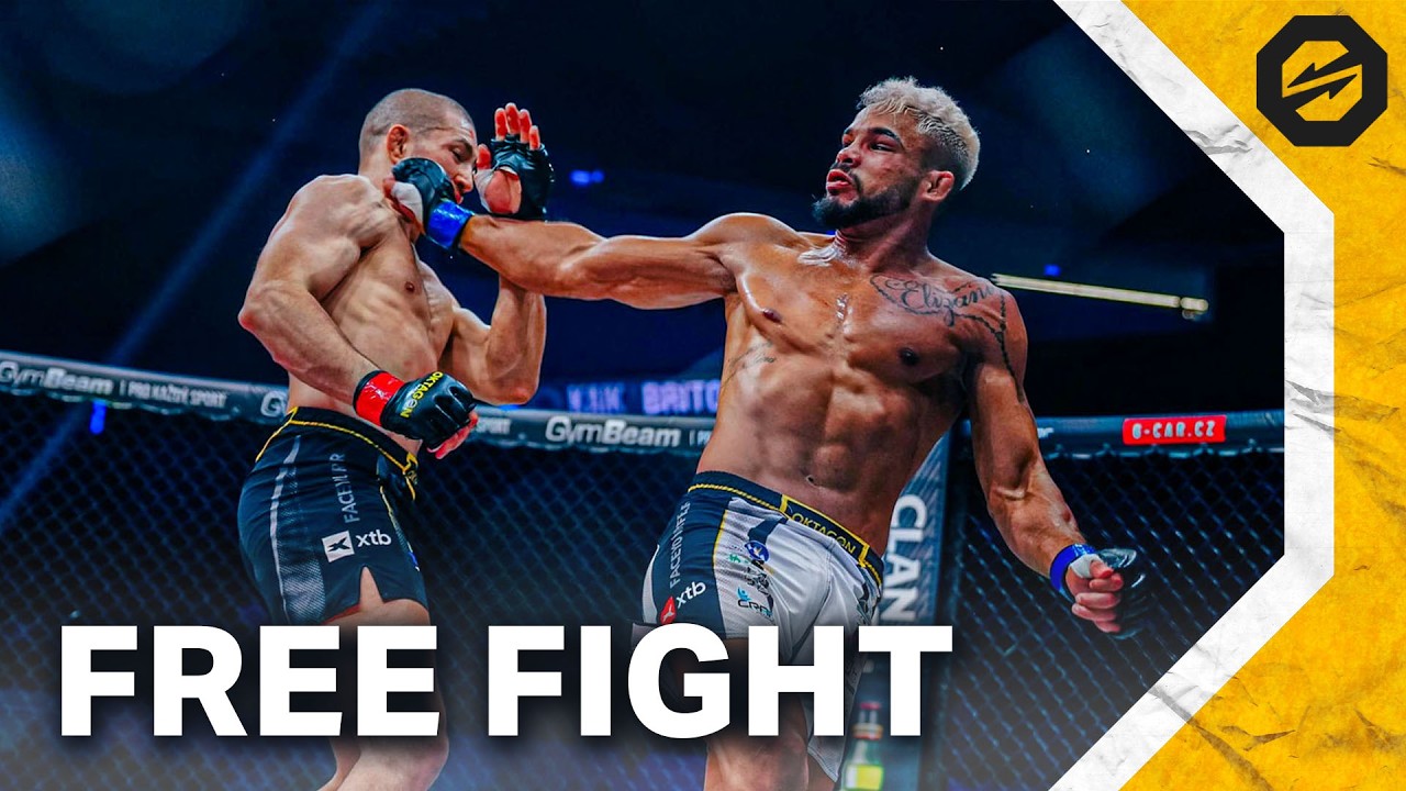 WORLD RECORD in Spinning Backfist!: PARADEISER vs. BRITO | FREE FIGHT | OKTAGON 84