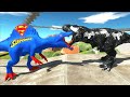 SUPERMAN SPINOSAURUS DEATH CLIMB - Animal Revolt Battle Simulator