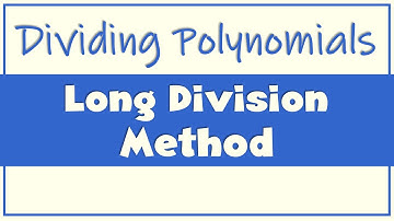 Dividing Polynomials using LONG DIVISION METHOD | Ms Rosette