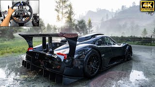 Black Pagani Zonda R | Forza Horizon 5 | Logitech g29 gameplay screenshot 4