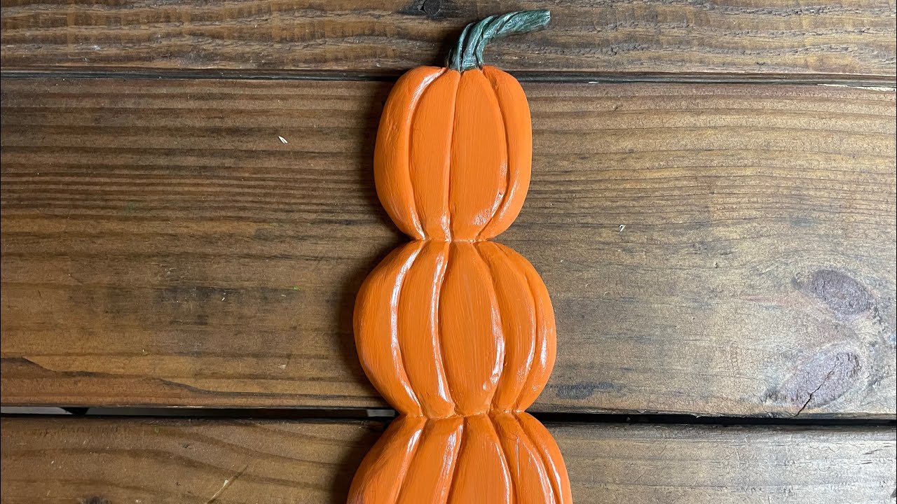 Pumpkins Carved from Baseboard Scrap Wood - YouTube