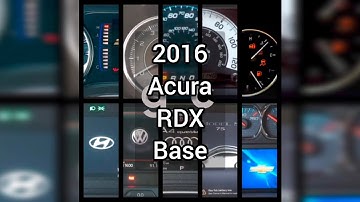 Acura - RDX - 2016 - Base: Gauge / Instrument Cluster Startup Sequence