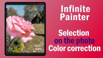 Infinite Painter. Selection on the photo and Color Correction