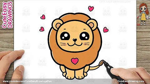 How to Draw a Cute Lion easy Step-by-Step for Kids!