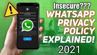 Whatsapp New Privacy Policy 2021 explained in urdu\hindi|Is whatsapp insecure uninstall Whatsapp