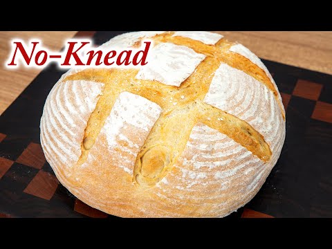 Rustic country loaf. Easy no knead recipe