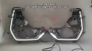 Proton Emas 7 🚗 | Light Bar Design Frt Led Drl Daylight Cover