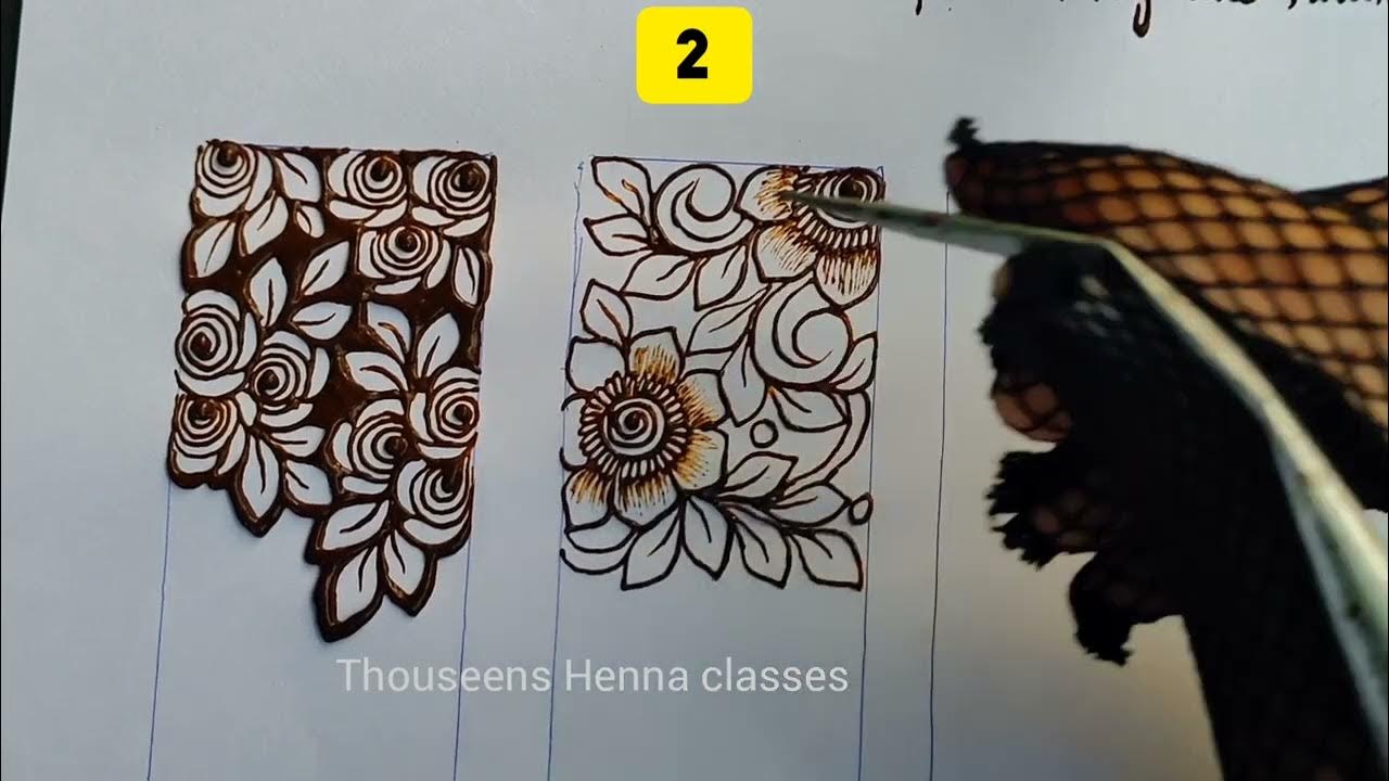 How to 5 different negative filling Designs 5 different negative