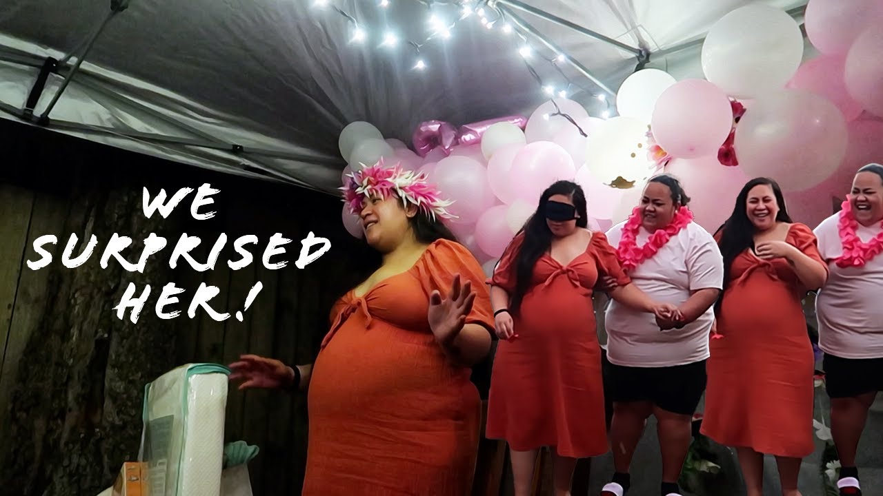 We threw a LOCKDOWN BABY SHOWER *surprise* + Baby Shower Games