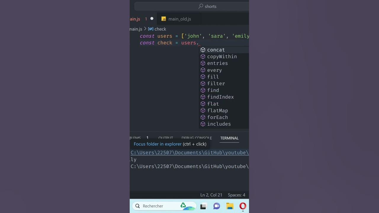 V rifier qu un l ment existent dans un tableau en javascript youtube