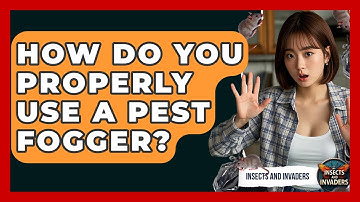 How Do You Properly Use A Pest Fogger? - Insects and Invaders